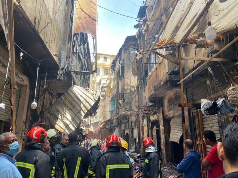 الحريق خلف خسائر مادية ضخمة