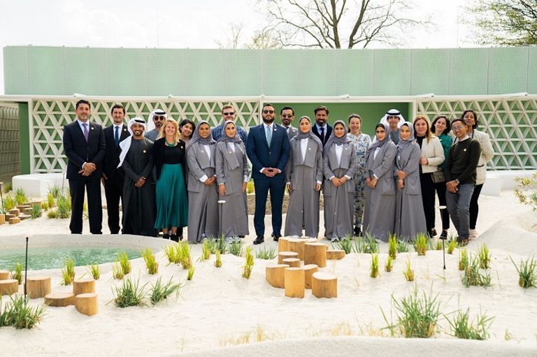 افتتاح جناح دولة الإمارات "مدن المياه المالحة" في "إكسبو فلورياد 2022" افتتاح جناح دولة الإمارات في