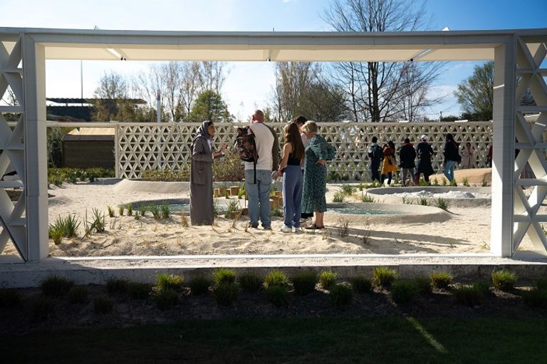 افتتاح جناح دولة الإمارات "مدن المياه المالحة" في "إكسبو فلورياد 2022" افتتاح جناح دولة الإمارات في