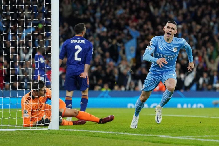 فودين لحظة تسجيله في مرمى كورتوا