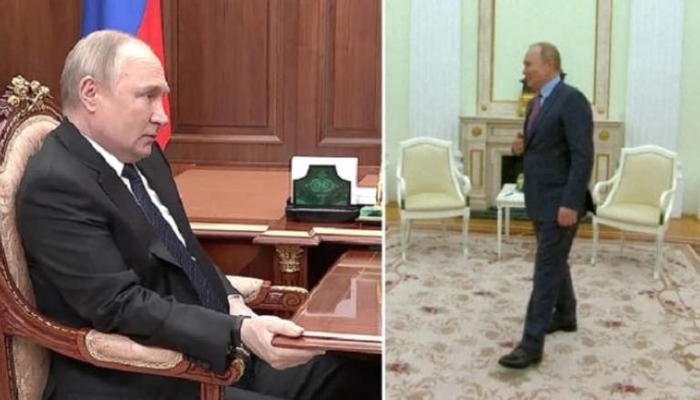 ظهر بوتين في مقاطع فيديو أثارت المخاوف على صحته