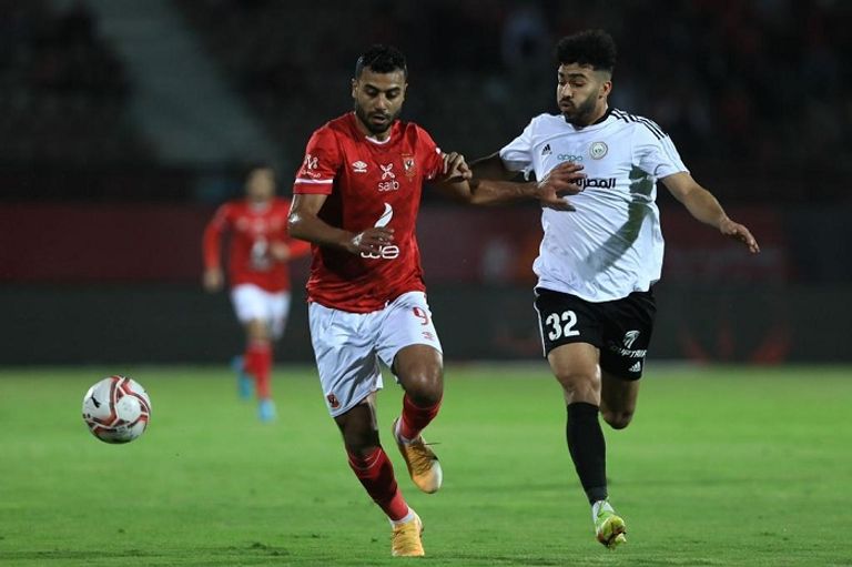 من مباراة الأهلي وطلائع الجيش في الدوري المصري