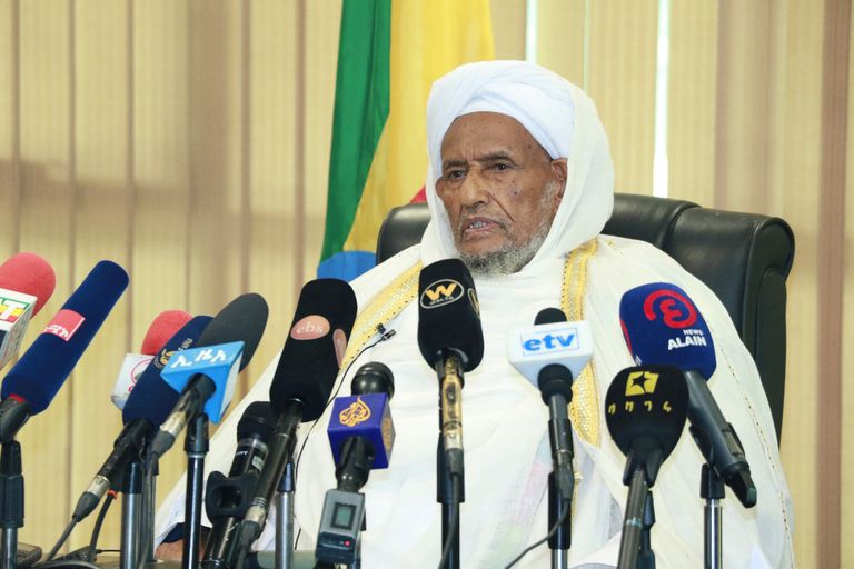 جانب من مظاهرات مسجد أنوار بأديس أبابا   