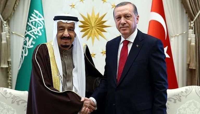 العاهل السعودي الملك سلمان والرئيس التركي أردوغان - أرشيفية