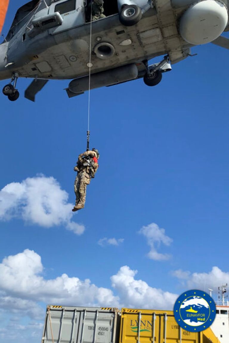 عناصر تابعة لعملية إيريني الأوروبية قبالة السواحل الليبية- أرشيفية