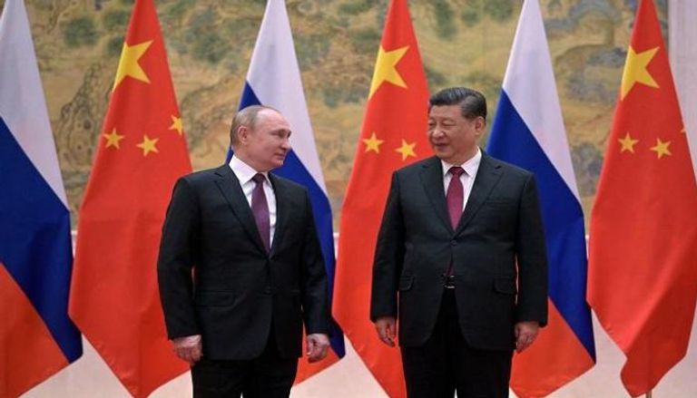الرئيسان الصيني والروسي خلال اجتماع سابق ببكين