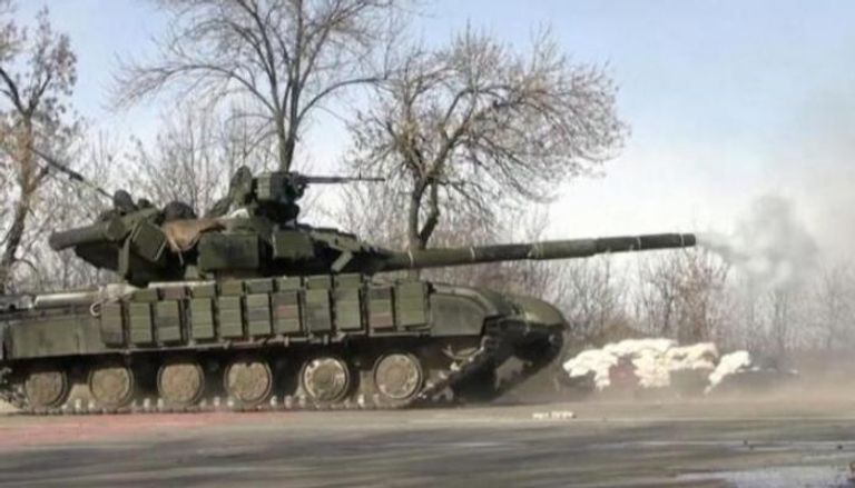 دبابة في الحرب الروسية الأوكرانية
