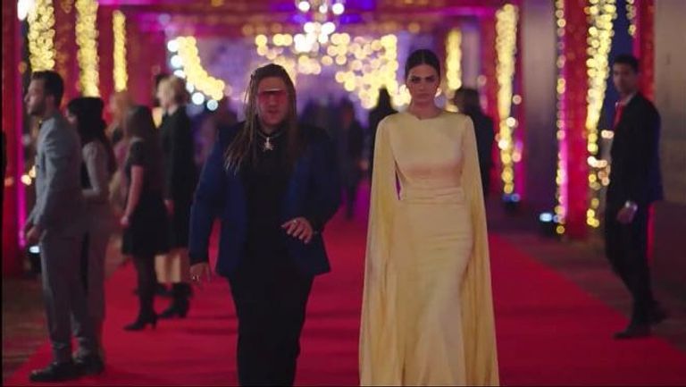 الفنانة المصرية هنادي مهنا في مهرجان المزاريطة