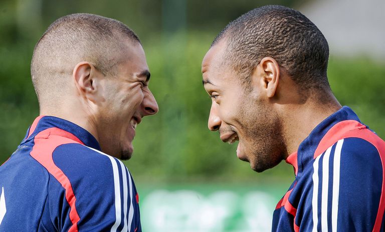 بنزو وهنري كريم بنزيما مهاجم ريال مدريد