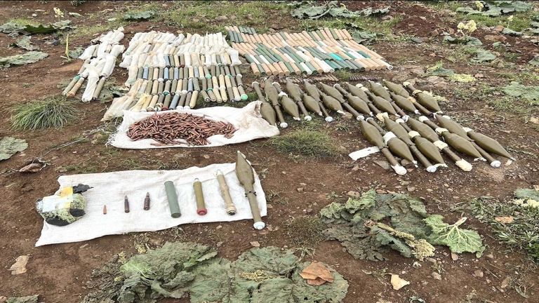 آليات عسكرية تركية على الحدود مع العراق