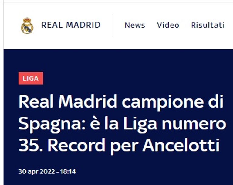 ريال مدريد بطل الدوري الإسباني 2022