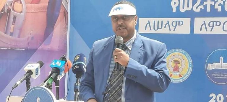 جانب من احتفال الإثيوبيين بيوم العمال العالمي 