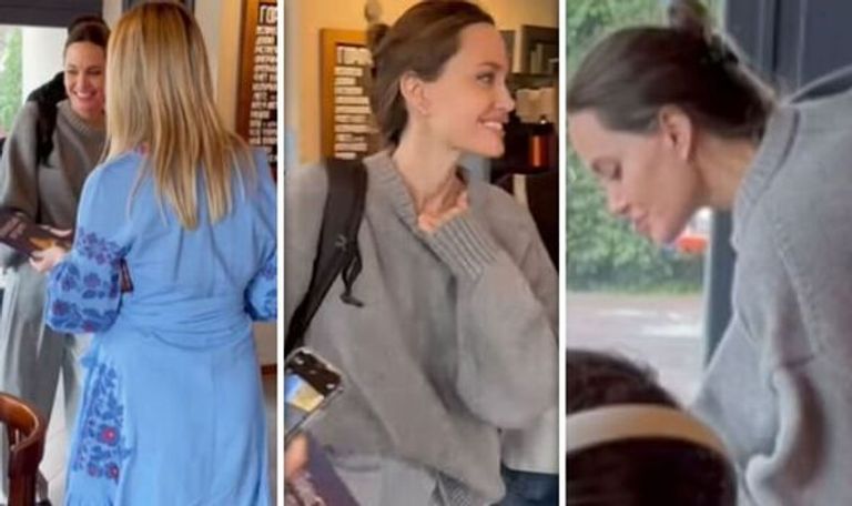 أنجلينا جولي في مدينة لفيف الأوكرانية