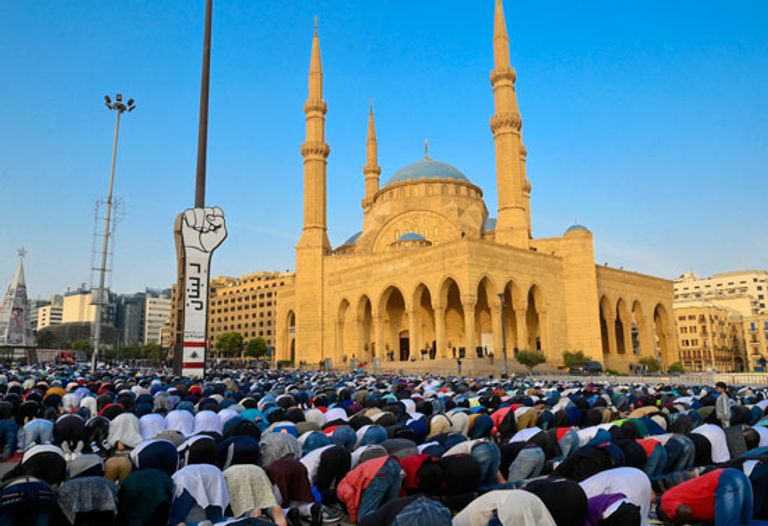 صلاة العيد من الجامع الأزهر في مصر