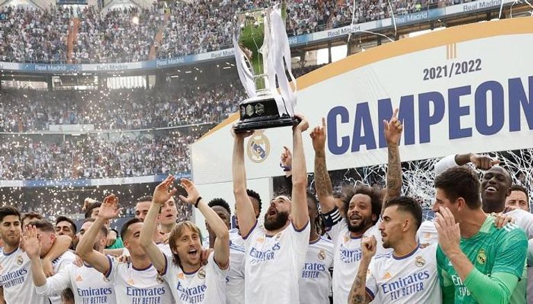 ريال مدريد بطل الدوري الإسباني 2022 تشافي هرنانديز مدرب برشلونة