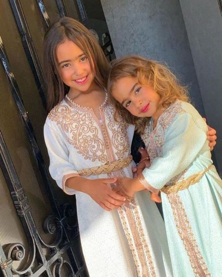 ابنتا تامر حسني وبسمة بوسيل