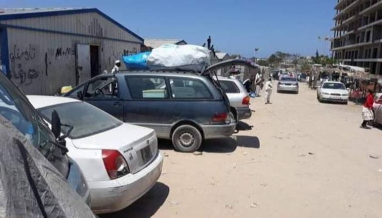 أحد مخيمات مهجري تاورغاء بطرابلس الليبية