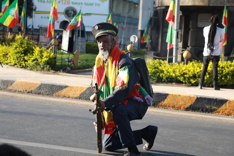 جانب من الاحتفال بيوم المحاربين القدامى