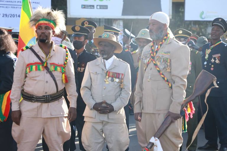 جانب من الاحتفال بيوم المحاربين القدامى