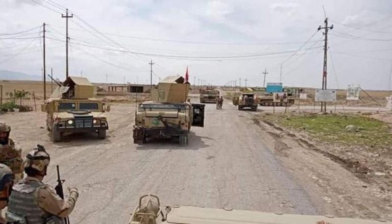 قوة من الجيش العراقي في قضاء سنجار