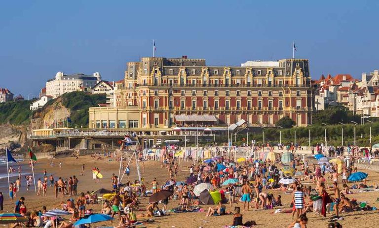 Ville de Biarritz en France