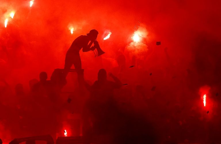 لافتة جمهور مارسيليا