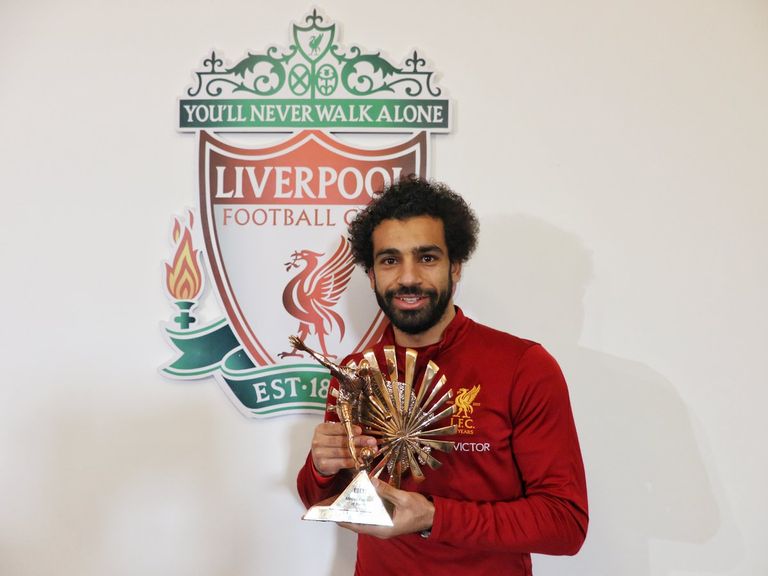 جوائز محمد صلاح: جائزة بي بي سي صلاح مع جائزة هداف الدوري الإنجليزي