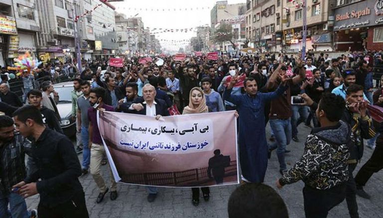 جانب من احتجاجات سابقة في خوزستان