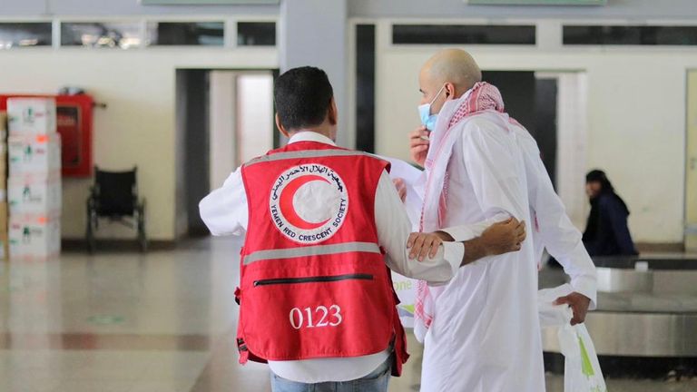 عملية إعادة أسرى الحوثي إلى اليمن