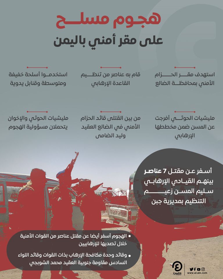 هجوم مسلح على مقر امني بمحافظة الضالع اليمنية هجوم مسلح على مقر امني بمحافظة الضالع اليمنية