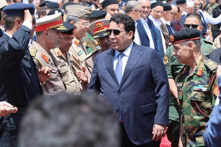 جانب من زيارة محمد المنفي إلى مصراتة (المجلس الرئاسي)