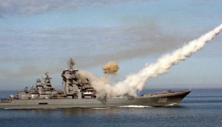 سفينة روسية توجه ضربات لأهداف أوكرانية- أرشيفية