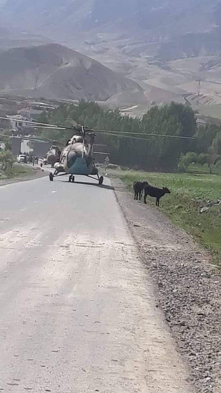 عناصر من حركة طالبان خلال معارك بنجشير