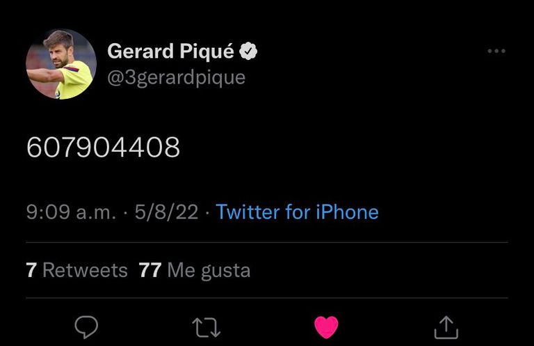 تغريدة لبيكيه جيرارد بيكيه نجم برشلونة