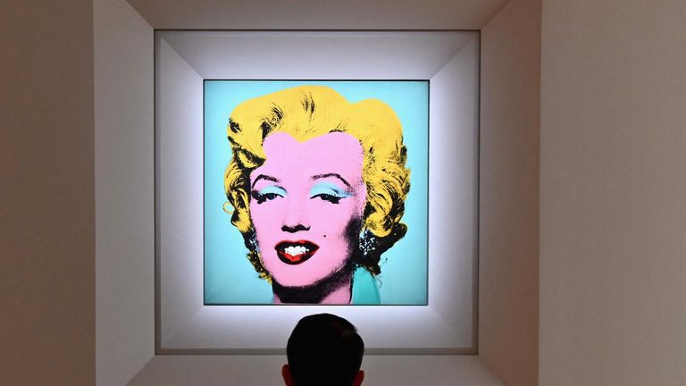 لوحة لوجه مارلين مونرو