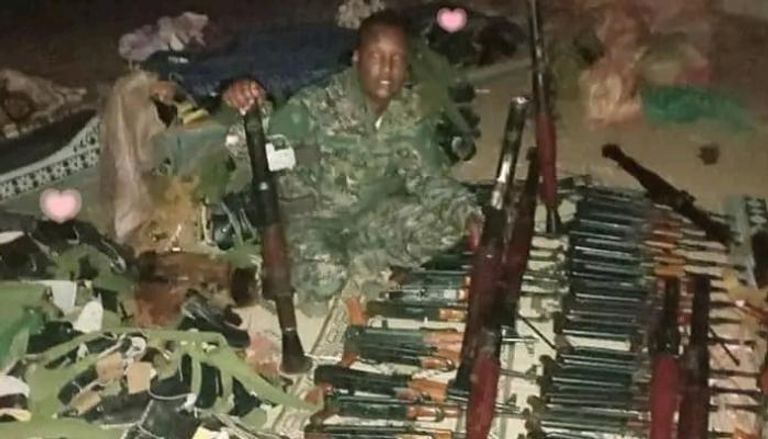 جانب من الأسلحة المصادرة في إقليم الصومال الإثيوبي
