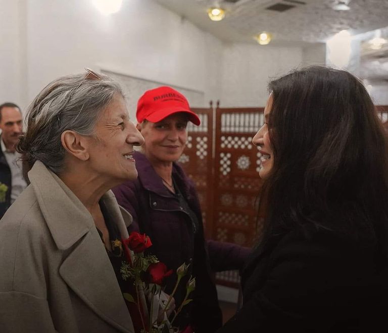 Algerian actress Bayouna at the Emdgasen Film Festival