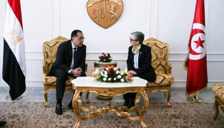 لقاء رئيسة الحكومة التونسية بالدكتور مصطفي مدبولي