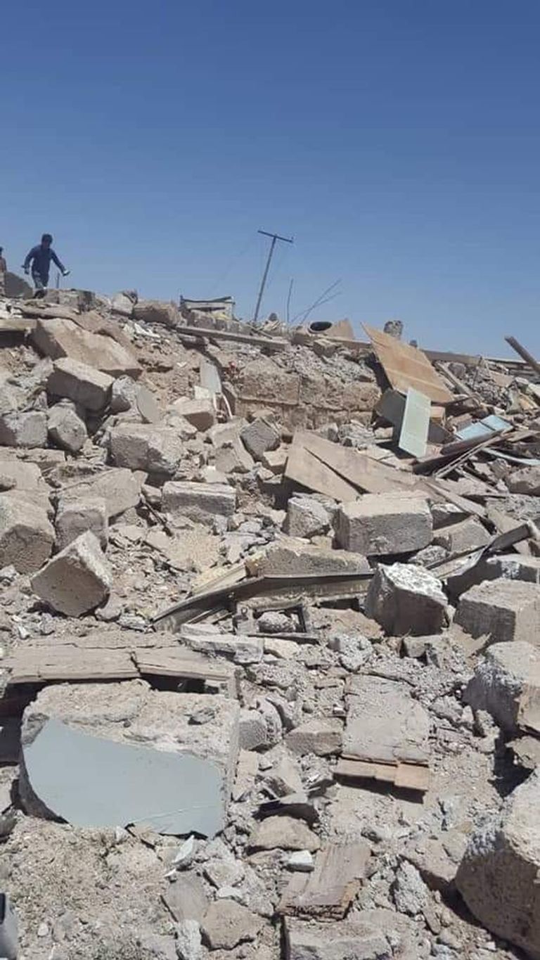 إحدى المنازل التي فجرتها المليشيات - أرشيفية