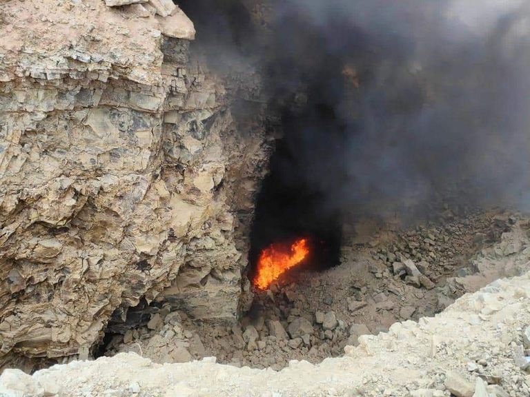 قوة أمنية في نفق لداعش بأطراف نينوى