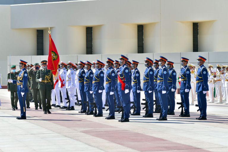 جانب من استقبال المسؤول اليوناني