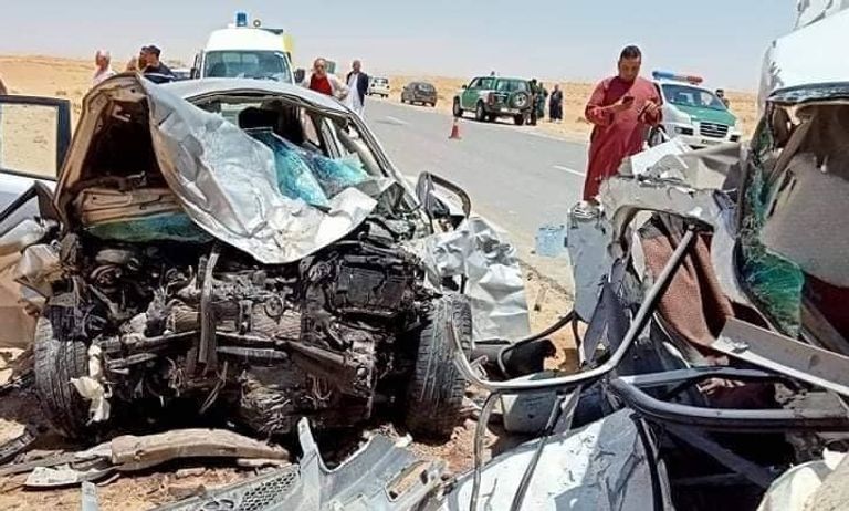حادث السير المميت الذي وقع في الجنوب الشرقي من الجزائر