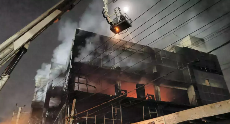 حريق دلهي في الهند