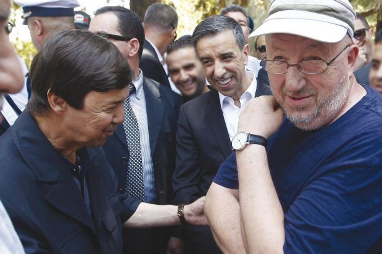 الأمين العام السابق للاتحاد العام للعمال الجزائريين مع شقيق بوتفليقة الأمين العام السابق للاتحاد العام للعمال الجزائريين - أرشيفية