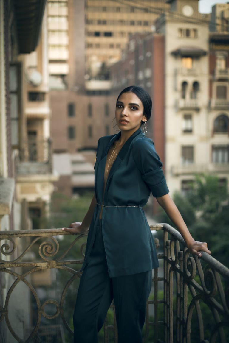 الفنانة وعارضة الأزياء المصرية سلمى أبوضيف