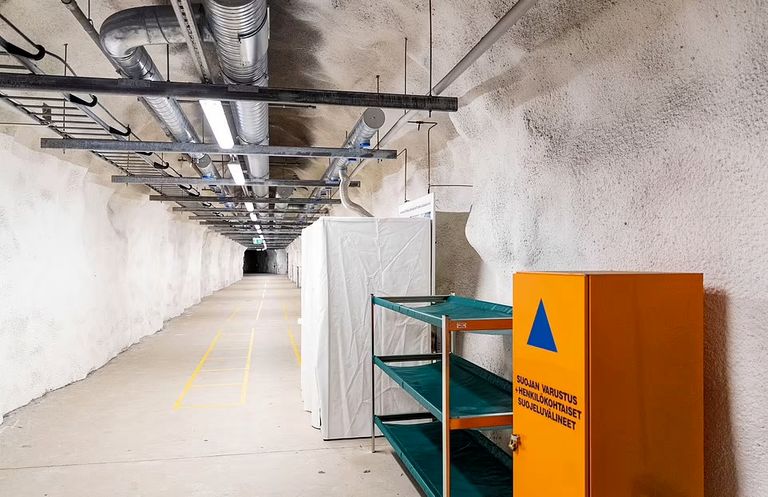 صالة للألعاب الرياضية داخل المخابي النووية في فنلندا