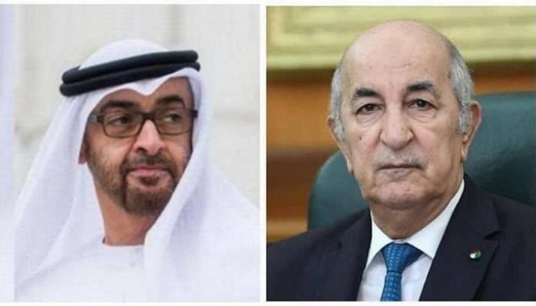 رئيس دولة الإمارات العربية المتحدة والرئيس الجزائري