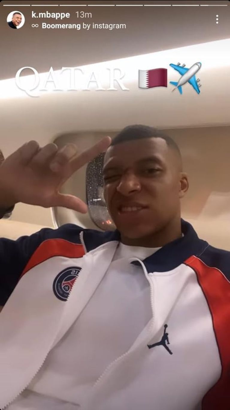 مبابي في طريقه لقطر