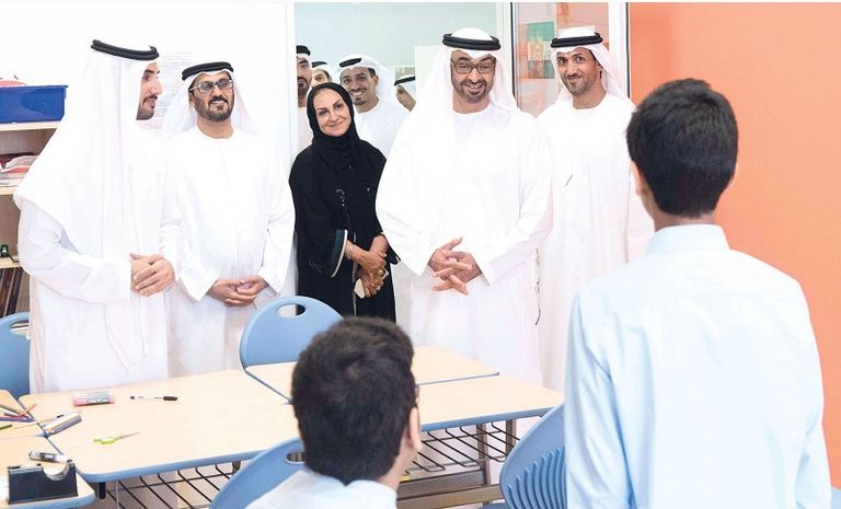 الشيخ محمد بن زايد آل نهيان والتعليم