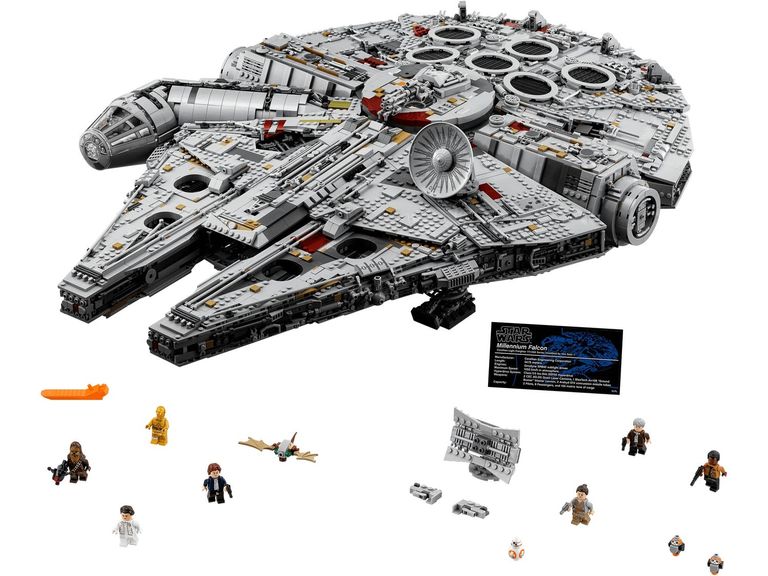 قطع مكعبات ليجو Millennium Falcon قطع ليجو سفينة الفضاء